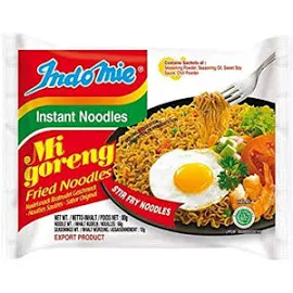 インドミーミーゴレン インスタント炒め麺 ハラール認証 オリジナル味 (15個入) Indomie Mi Goreng Instant Stir Fry Noodles, Halal Certified, Original Flavor ( Pack Of 15),