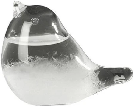 ストームグラス 鳥 天気予報器 おしゃれ 天気予報ボトル Storm Glass ストーム瓶 気象予報 結晶観察器 透明 晴雨予報 インテリア 雑貨 置... クリア