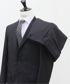 エディフィス D.OLIVER 3ボタン スーツ サージ スーツ・セットアップ ブラック 46 メンズ... EDIFICE [メンズ][パンツ]