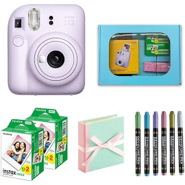 【ギフト チェキ】富士フィルム チェキ インスタントカメラ instax mini 12【ライラックパープル】ギフトBOXセット-トキワカメラ WebShop