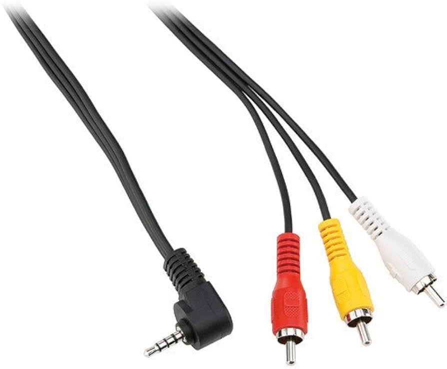 Pearstone Mini AV to 3 RCAケーブル(3 ft)