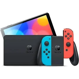 Nintendo Switch (有機ELモデル) Joy-Con (L) ネオンブルー ネオンレッド