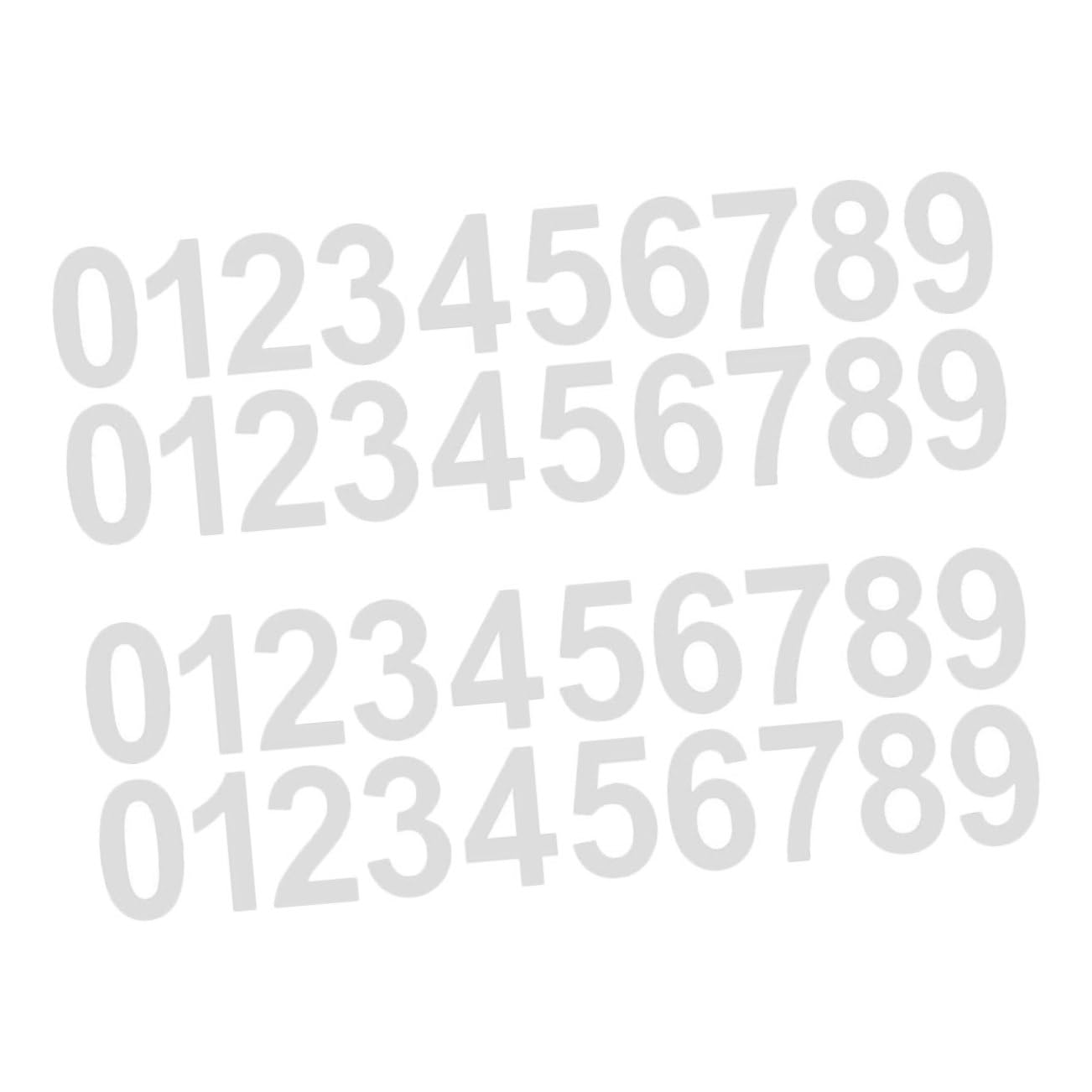 4セット反射型郵便番号ステッカー 自己粘着式 防水 耐候性 夜間視