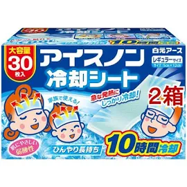 アイスノン 冷却シート(30枚入*2箱セット)【アイスノン】[熱冷まし 発熱 頭痛 ひんやり長持ち 弱酸性 大容量]