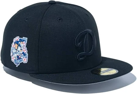 59FIFTY Los Angeles Dodgers Multiplayer Side Patch ロサンゼルス・ドジャース Dロゴ ブラック NEW ERA ニューエラ メンズ レディース ユニセックス キャップ 帽子 深め アジャスタブル 調整可能 LA