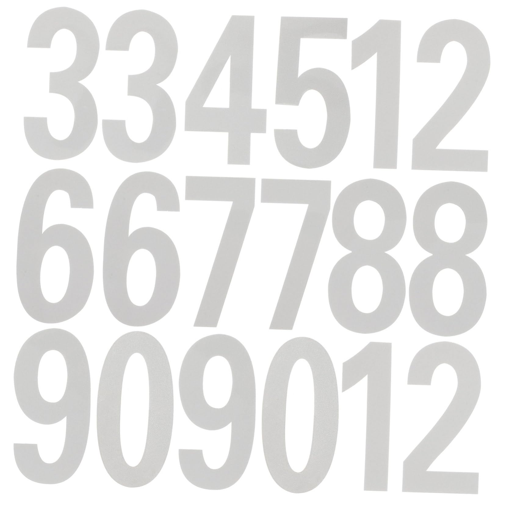 4シーツ枚反射郵便番号ステッカー 自己粘着式 字デ 屋外ドアプレ