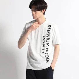 ハイダウェイ HIDEAWAYS 【WEB限定】シンプルロゴクルーネックTシャツ (09ホワイト)