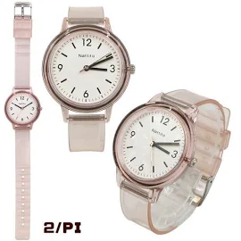 フィールドワーク YM048 腕時計 アナログ フラッペ PVCベルト レディース クリア 文字盤 レディース 婦人時計 ウォッチ... フリーサイズ 2/PI