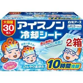 アイスノン 冷却シート (30枚入*2箱セット) アイスノン (熱冷まし 発熱 頭痛 ひんやり長持ち 弱酸性 大容量)