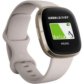 Fitbit sense Alexa搭載 GPS搭載 スマートウォッチ ルナホワイト ソフトゴールド L / S サイズ 日本正規品