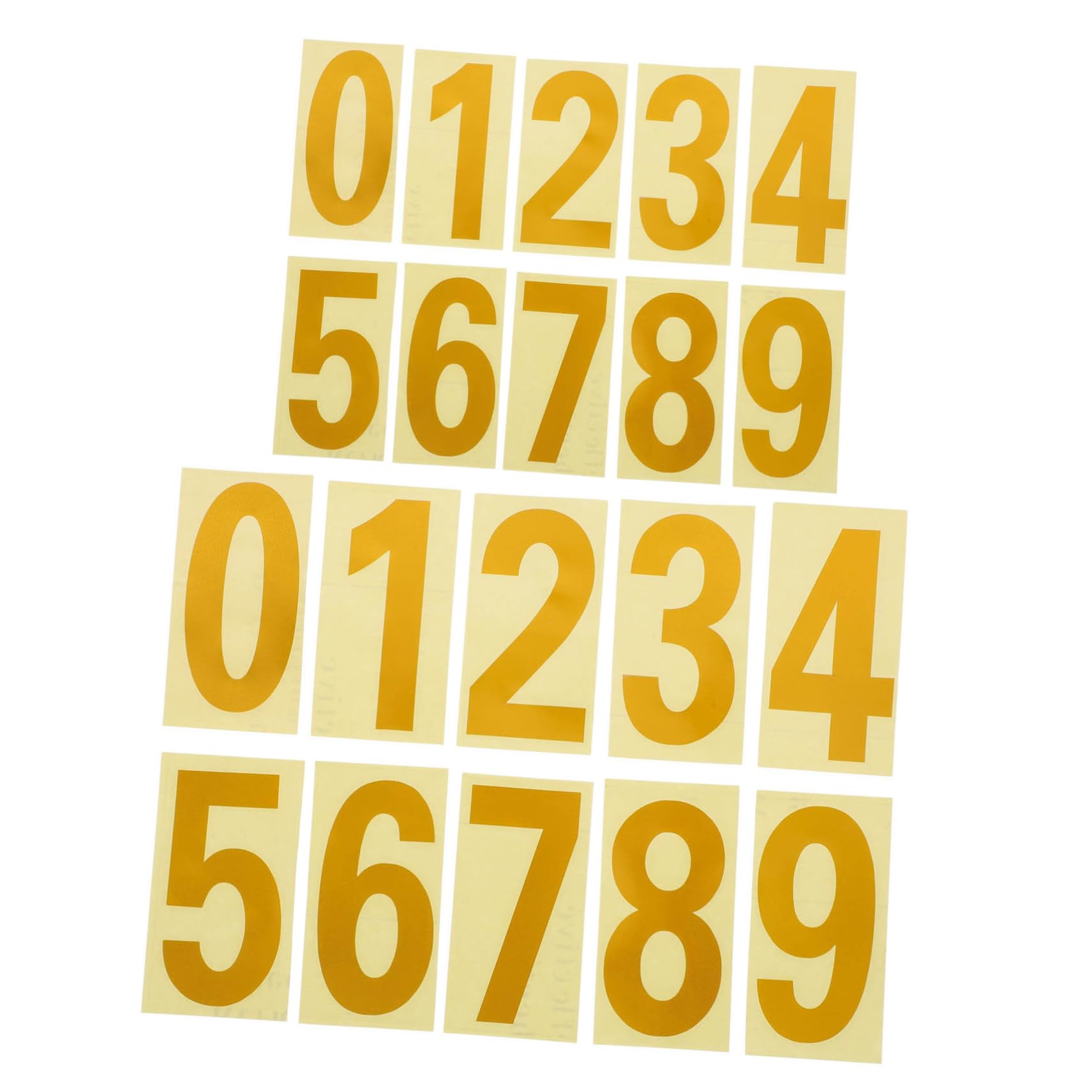 FOMIYES 反射郵便受け番号ステッカー 反射番号ステッカー 防水耐候性 郵便受け用 屋外対応 夜間視認性向上 5セット