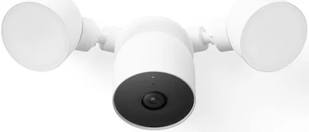 Google 1080P Nest Cam with Floodlight Camera & Night Vision, Resolution 2MP, WI Fi, 2 WAY Audio, WORKS Assistant, White Light,