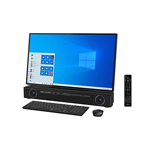 富士通 FMV ESPRIMO FH90/E2-27型 フルHD対応TVチューナー搭載 デスクトップパソコン[Core i7 / メモリ 8GB / SSD 256GB+HDD 3TB / BDドライブ/TV機能/Microsoft Office 2019] FMVF90E2B