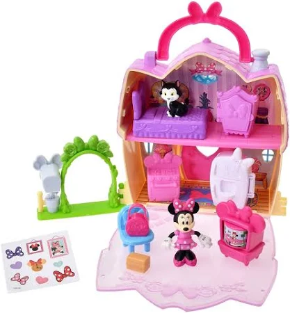 再入荷/ミニー&フィガロ おもちゃ ハウス ハンドル付きのおうち プレイセット
