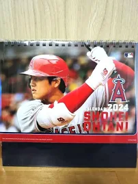 【新品】公式 大谷翔平選手 2024年公式卓上カレンダー