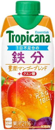 キリンビバレッジ/トロピカーナ エッセンシャルズ 鉄分 330ml 12本