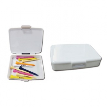 골프 나무 티 10P+휴대용 플라스틱 케이스 세트 / 자석이 / 골프공 / 볼 마크 / 그린 보수기 / 토시