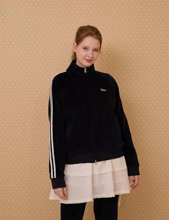 벨로아 스탠다드핏 레이스 자켓