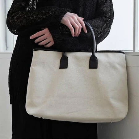 Easy canvas tote bag - Black
