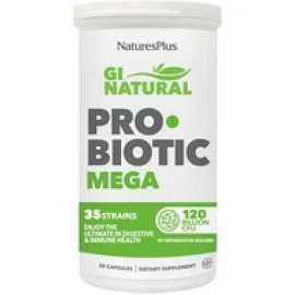 네이쳐스 플러스 NaturesPlus GI Natural Probiotic Mega, 1,200억CFU, 캡슐 30정