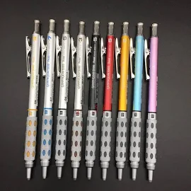 Pentel GRAPHGEAR 기계식 연필 금속 막대 0.3, 0.5 0.7, 0.9mm, 낮은 무게 중심 자동 연필, PG1013 1015 1017, 일본