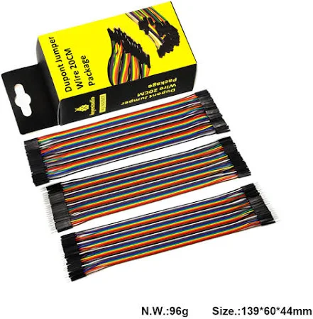 keystudio 듀폰 점퍼 와이어 20cm 패키지 (m-m, m-f, f-f)