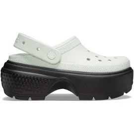 Crocs 스톰프 클로그; 린넨 블랙, 280