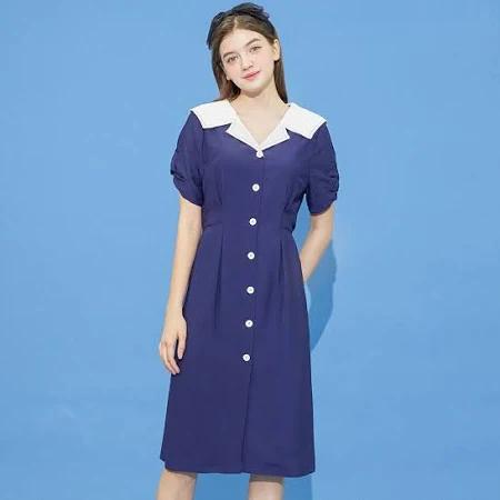 숲 세일러칼라 핀턱원피스 원피스