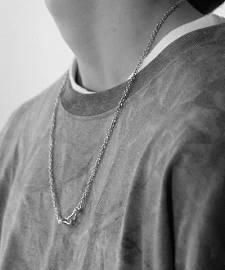 이오유스튜디오EOU STUDIO m basic chain necklace