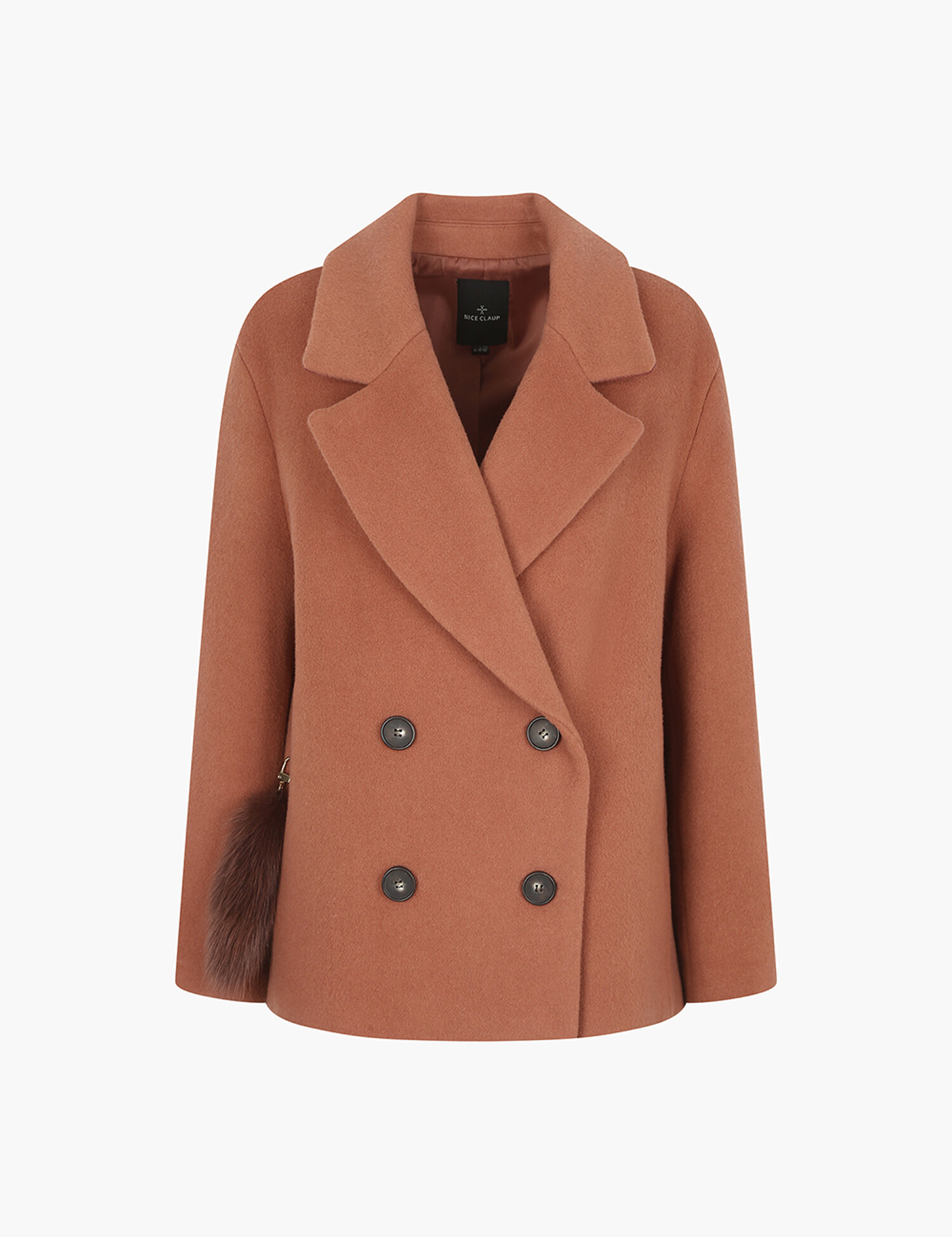 모직 숏 반코트