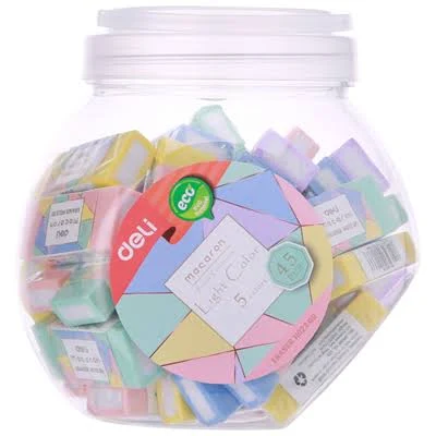 델리 마카롱 사각 지우개 45개입 1세트