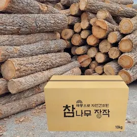 캠핑용품 캠프파이어 불멍 땔감 참나무 장작 10kg