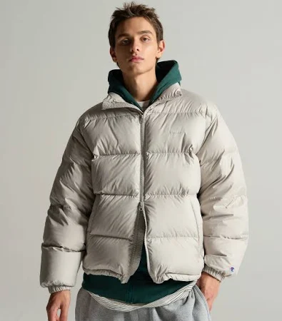 챔피온CHAMPION 2WAY 푸퍼 다운 재킷 Light Grey