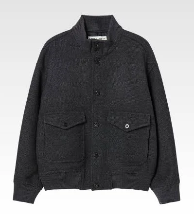 애프터프레이AFTERPRAY A-1 울 블루종 차콜