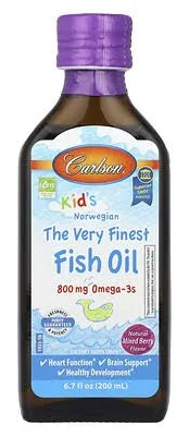 칼슨 Carlson 어린이용 노르웨이산 최고급 피쉬 오일