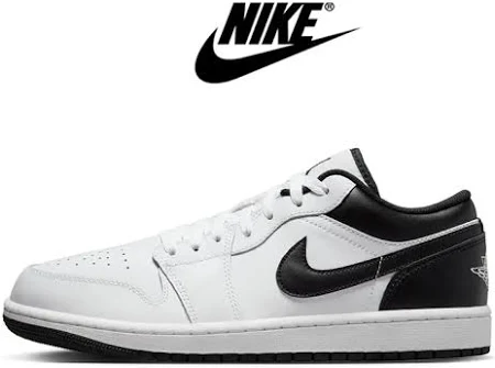 나이키 에어 조던 1 로우 화이트 블랙 농구화 553558-132