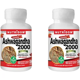 뉴트리돔 아슈와간다 2000 500mg 60정 2팩 Nutridom Ashwagandha 2000 60 Vcaps