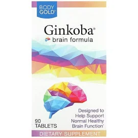 Ginkoba Brain Formula, 올 내추럴, 정제, 90개