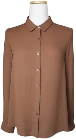 더쿠플스 중고 더 쿠플스 브라운 블라우스 44