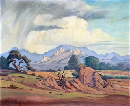 kosh mart Hectorspruit 작가 야코뷔스 헨드릭 피에르네프 유화 복제