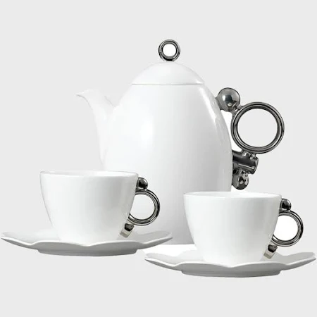 Geometrica 지오메트리카 플래티넘 커피&주전자 세트 3p