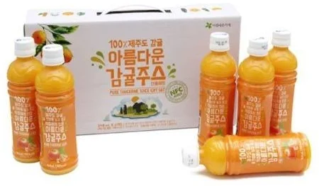 아름다운 가게 무첨가 100% 제주도 감귤주스 6개