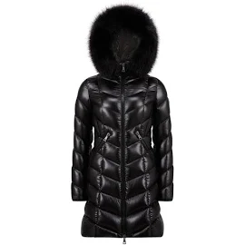 Moncler Collection Fulmarus 롱 다운 재킷 여자 Black 0