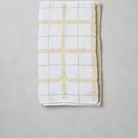 다이소 디자인 자카드 세면 타월 34 X 80 cm 옐로우