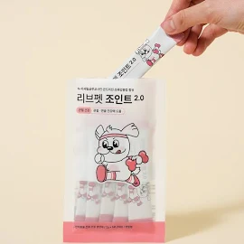 [샘플러]리브펫 조인트 강아지 고양이 관절 슬개골 영양제 5p 10g