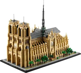 Lego Notre Dame De Paris 건설 게임 금색