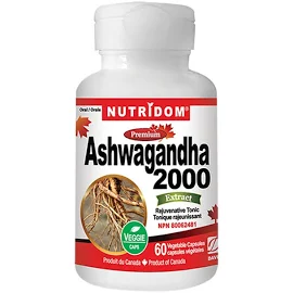 뉴트리돔 아슈와간다 2000 500mg 60정 Nutridom Ashwagandha 2000 60 Vcaps