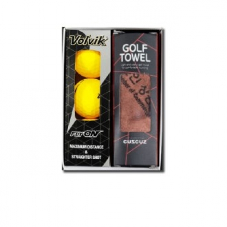 볼빅 골프공 3구+골프타올 2종세트 /쿨스카프/ 토시/ 마스크/ 그린보수기/ 자석티/나무티 /순금 네임텍
