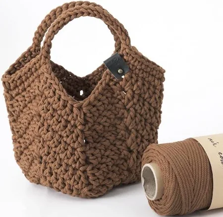 [유튜브 DIY세트상품] 쉽게뜨는 미니그래니스퀘어백 (에어코튼 1볼)