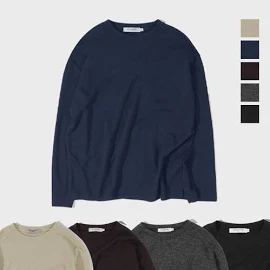 필루미네이트 블랙 코튼 롱 니트 슬리브-5 Color 니트,스웨터